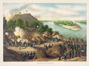 Siege of Vicksburg--Surrender, 4 de Julho de 1863, pub. 1888. de American School
