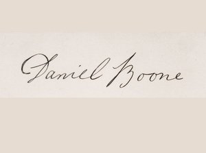 Assinatura de Daniel Boone de American School