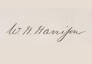 Assinatura de Henry William Harrison de American School