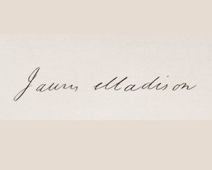 Assinatura de James Madison de American School