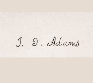 Assinatura de John Quincy Adams de American School