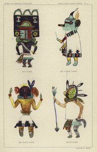 Sio Humis, Sio Humis Taamu, Sio Avatc Hoya, Wuwuyomo (litografia a cores) de American School