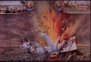 Guerra Hispano-Americana 1898, USS Maine explodiu no porto de Havana de American School