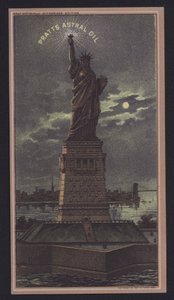 Estátua da Liberdade à Noite, Pratts Óleo Astral de American School