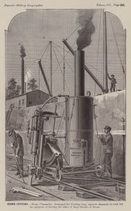 Corte de Pedra, Stone Channeler (gravura) de American School
