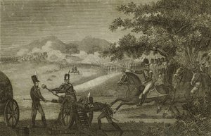 A Batalha de Guilford, 1780-90 de American School