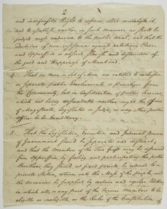 The Bill of Rights, cópia assinada no Federal Hall, 1789 (tinta no papel) de American School