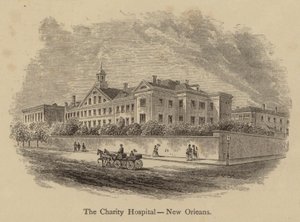 O Hospital da Caridade, Nova Orleães (gravura) de American School