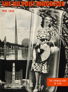 The Chemical Girl, capa da revista DuPont, de junho de 1940 de American School