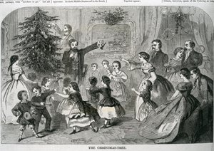 A árvore de Natal, ilustração de &39;Harper&39;s Weekly&39;, 1870 de American School