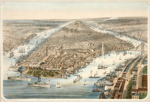 A cidade de Nova York, pub. 1876 de American School