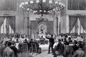The Colored National Convention in Session, Nashville, Tennessee, 5-7 de Abril de 1876, do 