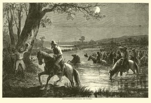 Os confederados cruzando o Potomac, setembro de 1862 de American School