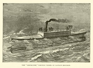 O Destruidor, navio torpedo do Capitão Ericsson de American School