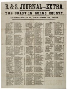 O projeto em Berks County, 26 de agosto de 1863 de American School