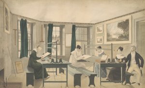 A aula de desenho, 1810-13 de American School