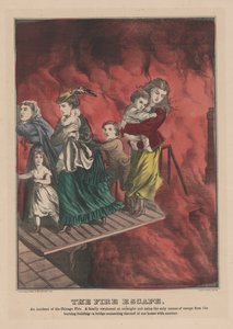 The Fire Escape, 1871 de American School
