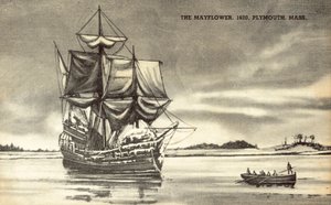 O Mayflower em Plymouth, Massachusetts de American School