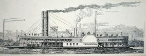 O Mississippi side-wheeler 