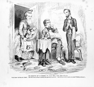 O monitor colocado em perigo, ou, Alls Well, que termina bem, c.1862 de American School