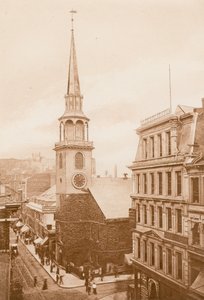 A Casa de Reunião do Velho Sul, Boston (fotogravura) de American School
