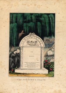 The Soldiers Grave, pub. por Currier & Ives, c.1862 de American School