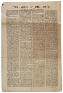 A voz do rascunho, 21 de julho de 1863 de American School