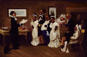 O casamento, c.1850 de American School