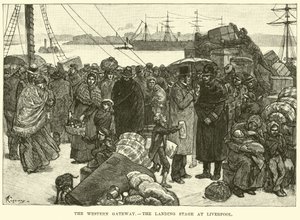 O Western Gateway, o estágio de desembarque em Liverpool de American School