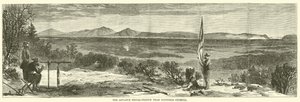 A estação de sinalização avançada perto de Ringgold, na Georgia, em maio de 1864 de American School