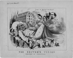 A visão dos editores, publicada pela Turner & Co., século XIX de American School