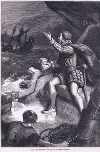 Os últimos momentos de Sir Humphrey Gilbert, ilustração de Cassell