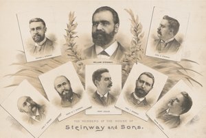 Os membros da Casa de Steinway e Filhos de American School