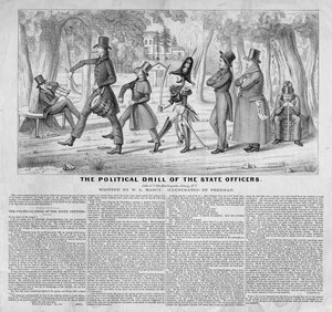 O exercício político dos oficiais do estado, publicado por John Childs, Nova York, c.1838 de American School