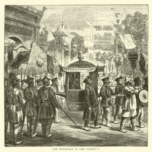 A procissão para os vice-reis de American School