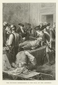O ferido Robespierre no salão da assembléia de American School