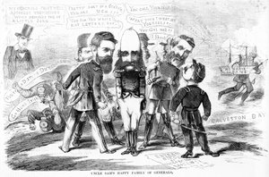 Tio Sams Família feliz dos generais, c.1863 de American School
