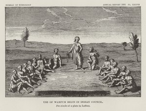 Uso dos cinturões de Wampum no Conselho Indiano de American School