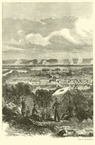 Vista de Chattanooga e do Federal Acampamento, novembro de 1863 de American School