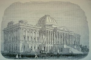 Vista do Capitólio, c.1848 (gravura) de American School