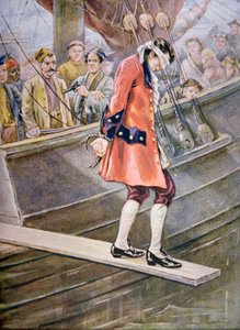 Andar na tábua (cor litho) de American School