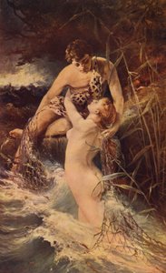 Ninfa de água (lito colorido) de American School
