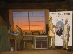 Nós vamos para a união, c.1840-1850 de American School