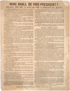 Quem será o vice-presidente George Pendleton vs Andrew Johnson (eleição de 1864), 1864 de American School