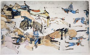 Batalha de Little Bighorn, Montana, EUA, 25-26 de junho de 1876 c1900
