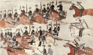 Batalha de Little Bighorn, Montana, EUA, 25-26 de junho de 1876 c1900