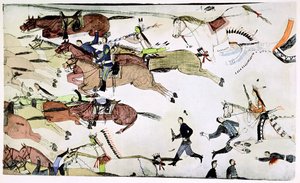 Batalha do Little Big Horn, Montana, EUA, 25-26 de junho de 1876, c1900
