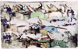 Batalha do Little Big Horn, Montana, EUA, 25-26 de junho de 1876, c1900