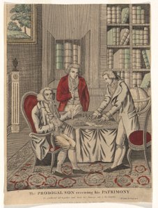 O Filho Pródigo a receber o seu Património (Ele reuniu todos e levou a sua Viagem a um País distante - S. Lucas 15 Cap 13v)