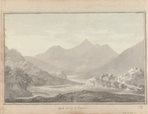 Vistas em Inglaterra, Escócia e País de Gales: Capel Cerrig e Snowdon de Amos Green